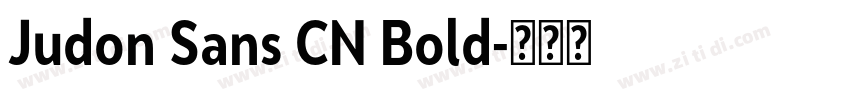 Judon Sans CN Bold字体转换